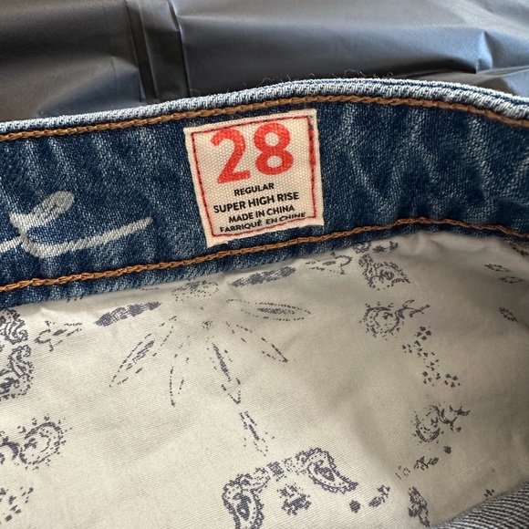 Free People- We the Free Don’t Get Me Wrong Denim Skirt- Electric Boogaloo - Picture 9 of 11